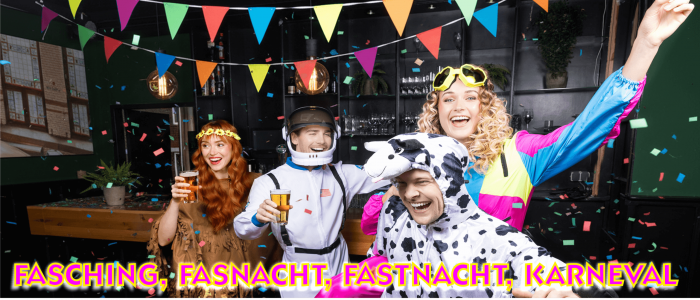 Alles für FASCHING, FASTNACHT, FASNACHT und KARNEVAL