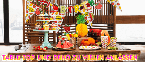TABLETOP UND PARTYDEKO ZU VIELEN ANLÄSSEN