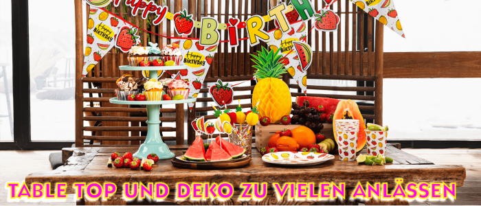 TABLETOP UND PARTYDEKO ZU VIELEN ANLÄSSEN